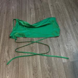 Misguided crossbody crop blouse